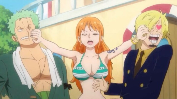 MOMEN ANU NAMI HAMPIR KEPEGANG SANJI
