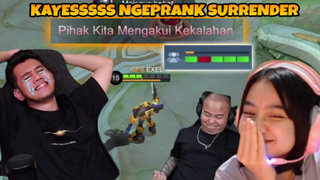 KAYES Nge - PRANK SURRENDER-- ASLI Mau NANGES Rasanya