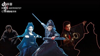 นักแสดง "ตำนานนทีมืด Tales of Dark river #暗河传 "