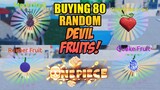 Buying 80 Random Fruits - Will I Get Mochi Fruit? in A One Piece Game