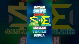 Rotasi Swap setelah turtle kedua, gold swipe dengan exp ✍️🙌 #contentcreatormlbb #wiamungtzy