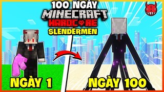 Siêu Tóm Tắt 100 Ngày Sinh Tồn Slenderman Minecraft Siêu Khó