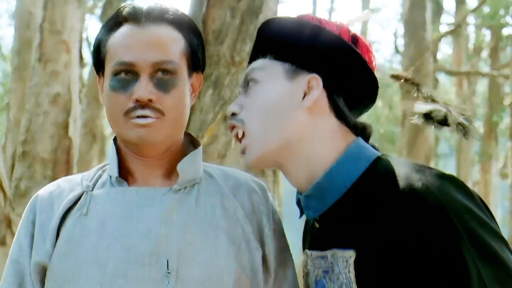 Paman Ying kali pertama menyamar sebagai mayat untuk menangkap zombie, namun malah ketahuan karena t