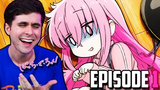 "Most RELATABLE Anime" BOCCHI THE ROCK EPISODE 1 REACTION!