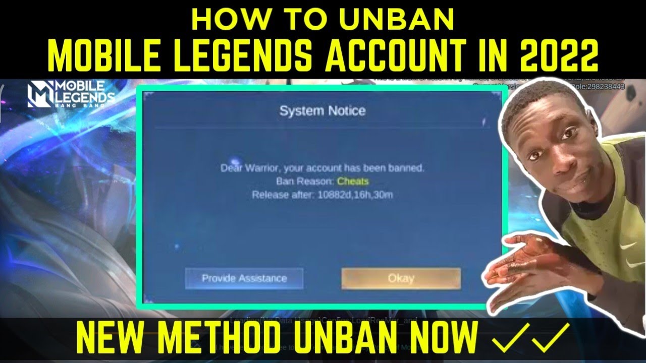HOW TO UNBAN MOBILE LEGENDS ACCOUNT IN 2022 | NEW TRICK UNBANNED MLBB NOW -  Bilibili