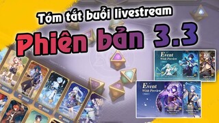 Tóm tắt Livestream phiên bản 3.3 | Chế độ chơi Thẻ Bài đã cập bến, solo không :))) | Genshin Impact