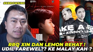 RRQ XIN DAN RRQ LEMON RESMI PENSIUN DARI MLBB ?? UDIL FAREWELL ? KE TEAM MANA ?? #kbrowsing