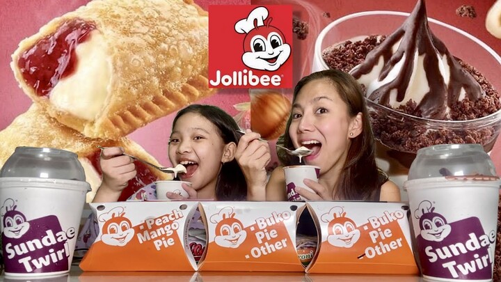 JOLLIBEE'S NEW STRAWBERRY CHEESE PIE & CHOCO HAZELNUT SUNDAE TASTE TEST