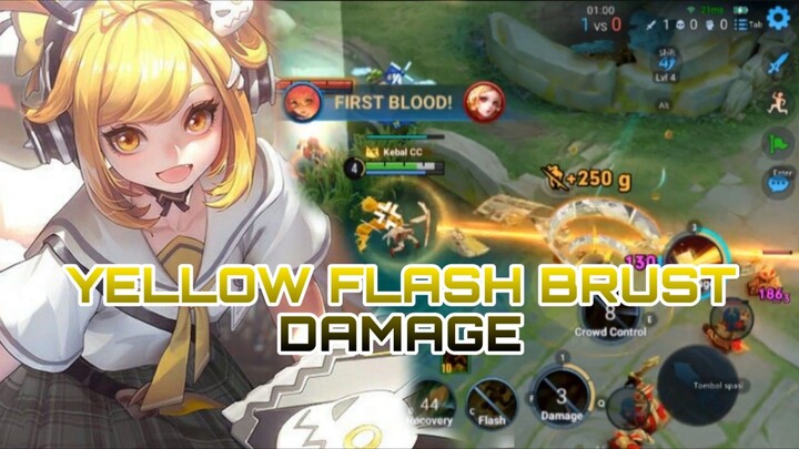 YELLOW FLASH BRUST DAMAGE