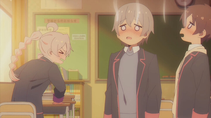 Succubus Mahiro-chan membuat kedua anak laki-laki itu tersipu!