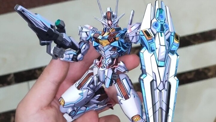 HG Fengling Gundam memodifikasi lukisan dua dimensi