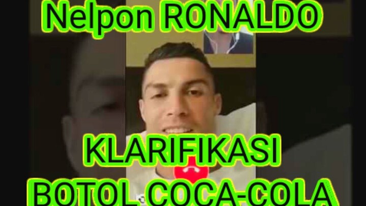 BOTOL COCA-COLA DI GESER RONALDO - INI KLARIFIKASI RONALDO CR7