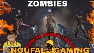 main game zombeast, memasuki area kereta bawah tanah,penuh zombie