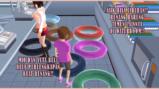 ASIK BANGET!! MIO DAN YUTA MAU LIBURAN KE WATERBOOM SAMA TEMEN-TEMEN!! BELI PERALATANNYA DULU..