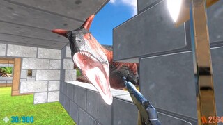 Abandoned Installation in Jurassic World. FPS Perspective! Animal Revolt Battle Simulator