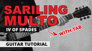Sariling Multo - IV of Spades Guitar Tutorial (WITH TAB)