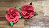 Cách gấp hoa hồng cực đơn giản 🌹