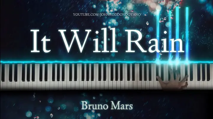 Bruno Mars - It Will Rain | Piano Cover with Violin (with Lyrics & PIANO SHEET)