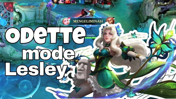 Highlight MLBB | yakin Odette mode Lesley? 🗿🤣