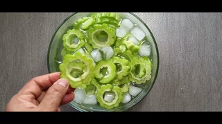 khổ qua chà bông.món chay.dản dị ngon