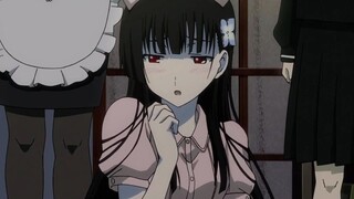 The young lady was forced to wear a maid outfit