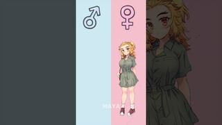 Demon slayer characters gender swap Part 8 💕