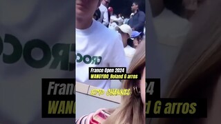 #shorts More VIDEOS of WANG YIBO during the 2024 French Open final at Stade Roland-Garros