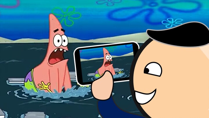 Patrick: The water is too deep here, I can't control myself!