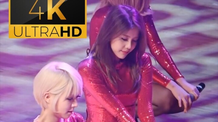 [Fan Shot 4K] Layar Vertikal AOA - Rok Pendek Sutra Hitam Shin Hye-jung