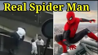 THE REAL SPIDER MAN OF FRANCE SAVE A CHILD DANGLING FROM BALCONY