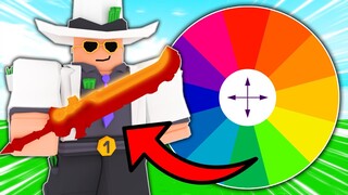 Spinning For A KIT In ROBLOX Bedwars...