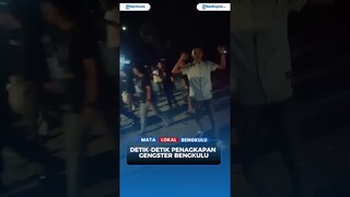 Detik-Detik Penangkapan Gangster Serang Driver Taxi Online di Bengkulu