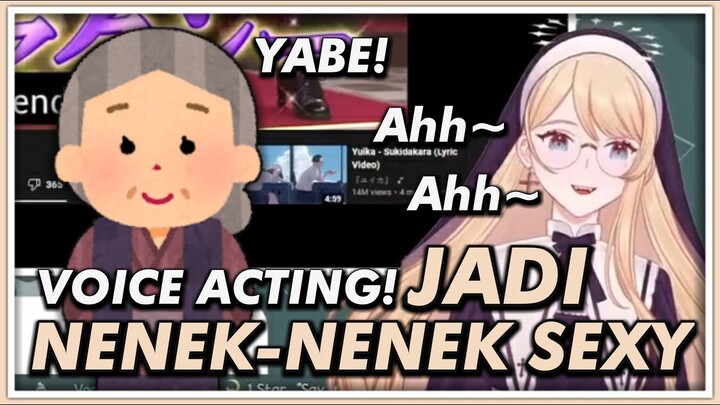【Vtuber Clip】Voice Acting Jadi Nenek-Nenek Sexy【Serena Shinju】