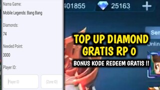 KODE RAHASIA!!! | TEMPAT TOP UP DIAMOND RP 0 GRATIS BONUS KODE REDEEM MOBILE LEGEND ML