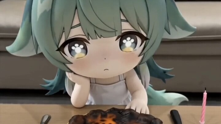 Xiao Huohuo’s cake got burnt.