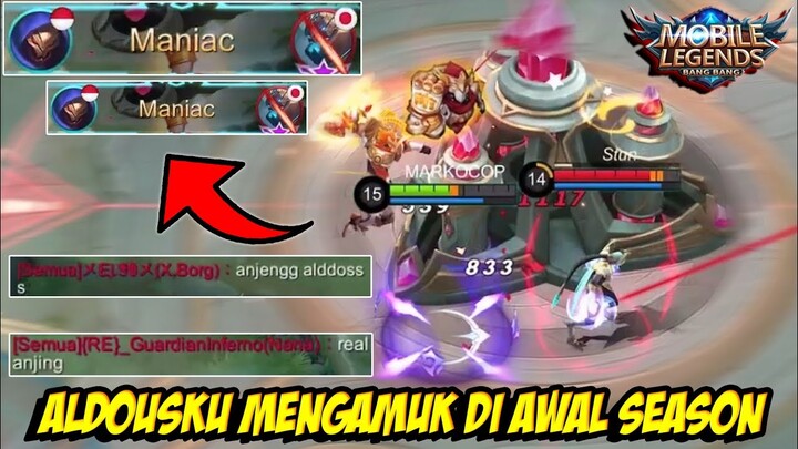 ALDOUS KU MENGAMUK DIAWAL SEASON BOY! MANIAC 2x INI ALDOUS BUKAN SEMBARANG ALDOUS - Mobile legends