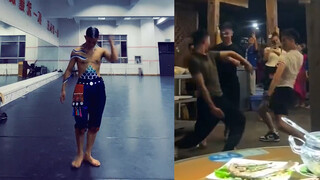 Did you stir up a hornet's nest? A Dai man performs a peacock dance at a guesthouse, and netizens sa