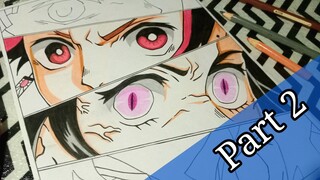 Drawing eye kimetsu no yaiba member - Nezuko