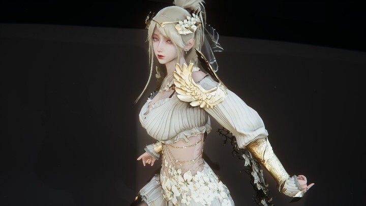การเต้นรำที่สวยงามของหญิงสาว