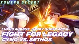 Fight For Legacy (Cyno Vs.Sethos) Cutscene (Lupus Aureus - Act II) 4K UHD 60FPS | Genshin Impact 4.6