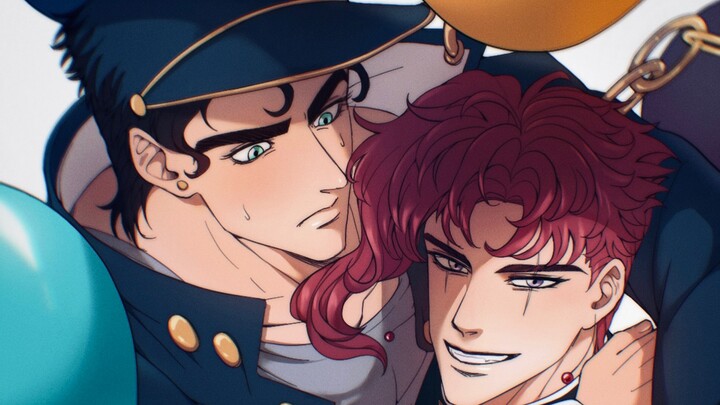 【Procreate】Hanasei/Kakyoin: I can hug my wife with one hand