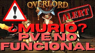 ¿PVE CAIDO? LORD POR EL PISO || OVERLORD NFT EXPLICACION || OVERLORD MANTENIMIENTO || OVERLORD WEB