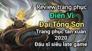 [ VGVD ] Review trang phục tân xuân Điển Vi Đại Tông Sơn cực đẹp - Đấu sĩ  siêu late game cực bá đạo