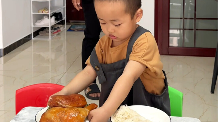 确实感动到爸爸了