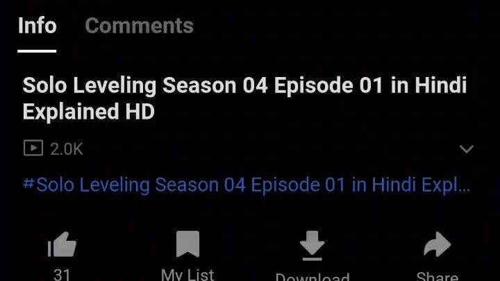 Solo Leveling Season 04 epi 01 Clip
