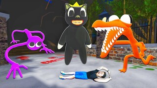 NẾU SLENDERMAN ĐI TÌM SỰ THẬT VỀ RAINBOW FRIENDS NGƯỜI CAM RAINBOW FRIENDS SCP CARTOON CAT