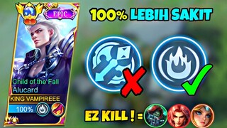 DAMAGE GILA!! EMBLEM TERSAKIT & TERBARU ALUCARD | ALUCARD NEW META