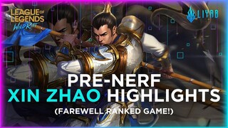 Wild Rift: Farewell Xin Zhao (Last Ranked Game Before Nerf) | 3SH | Liyab Esports