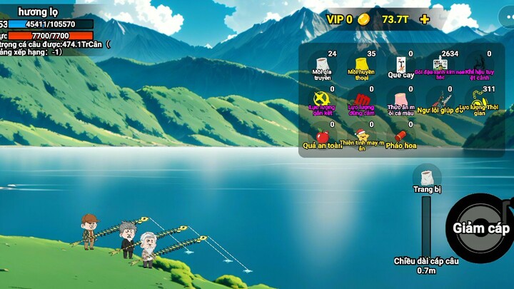 mình mới chơi câu cá vạn cân nha:))