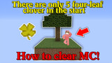 [Game]How to Survive With Only Five Four-leaf Clovers?|Minecraft
